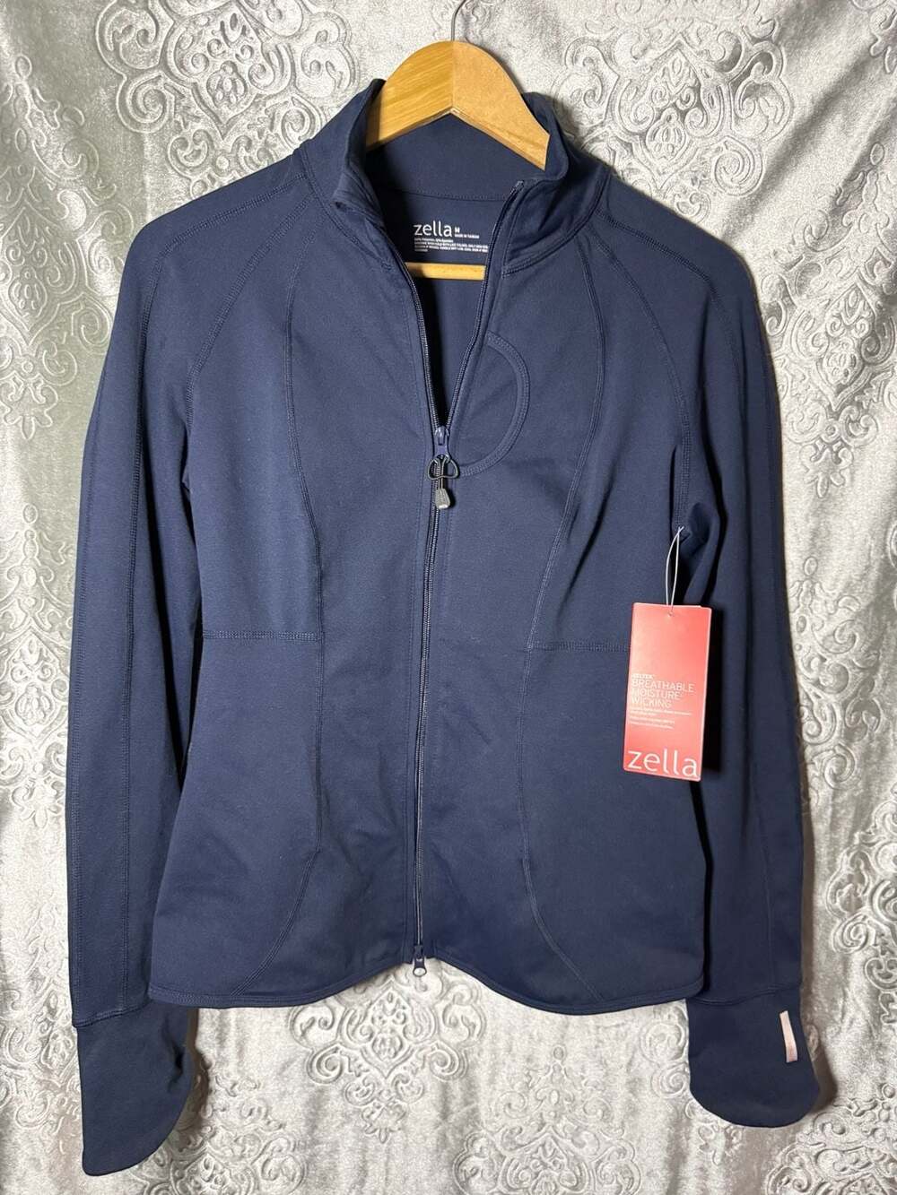 NWT Zella Women's Blue Moon Full-Zip Performance Athletic Jacket Size M - Picture 1 of 4